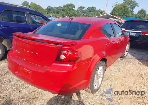2012 Dodge Avenger Se из США, поврежденный, VIN 1C3CDZAG7CN270971